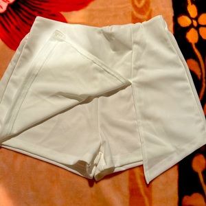 SHEIN PETITE Solid Split Hem Skort